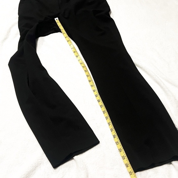 White House Black Market Slim Bootcut Mid Rise Solid Black Dress Pants Size 8 - Picture 4 of 8